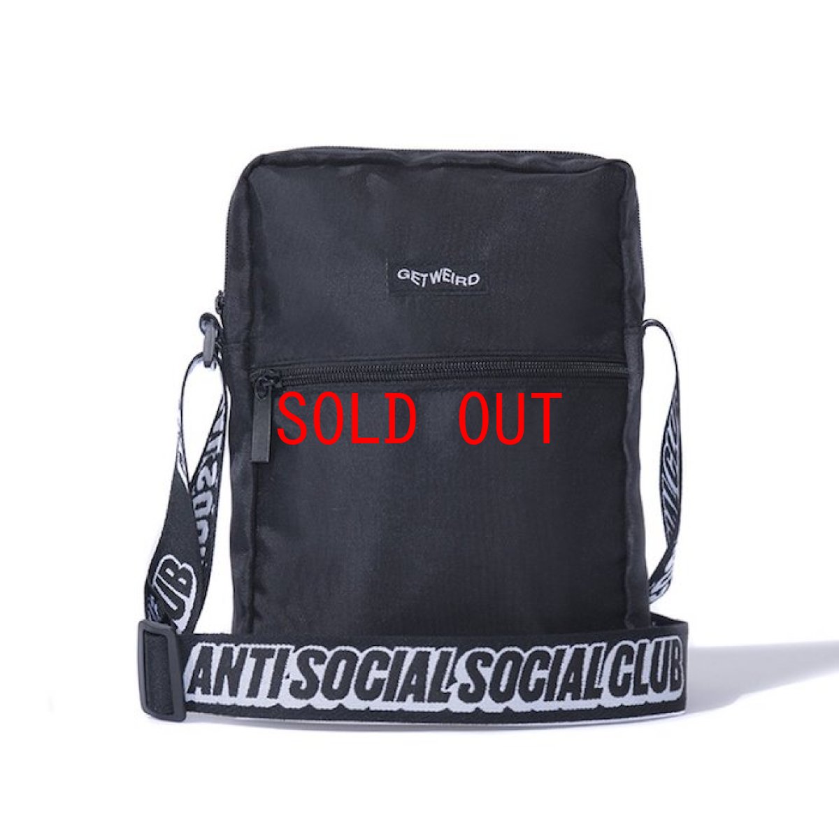 画像1: Anti Social Social Club(アンチ ソーシャル ソーシャル クラブ)Side Logo Mini Pouch Black Logo ロゴ サイド ミニ ポーチ (1)