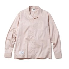 画像2: Ukiyoe Open Color Shirts Pink Beige 浮世絵 オープンカラー シャツ ピンク  (2)
