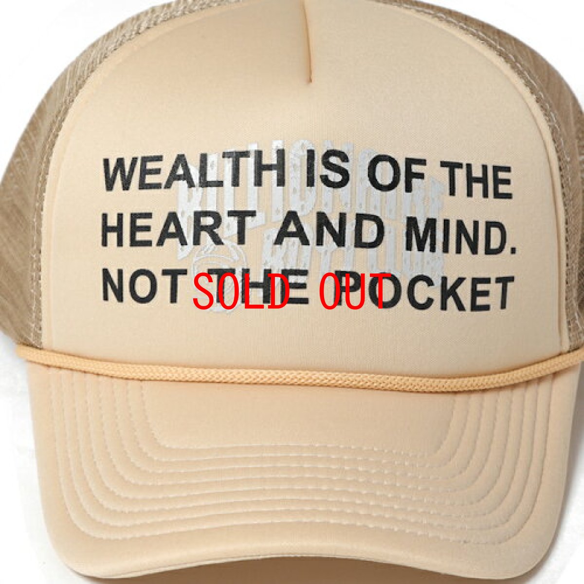 画像4: Billionaire Boys Club (ビリオネアボーイズクラブ)Mantra Logo Mesh Trucker Cap Khaki ロゴ メッシュ トラッカー キャップ (4)