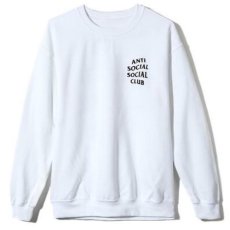 画像2: Anti Social Social Club(アンチ ソーシャル ソーシャル クラブ)KKOCH Crew Neck Sweat White Logo ロゴ クルーネック スウェット (2)