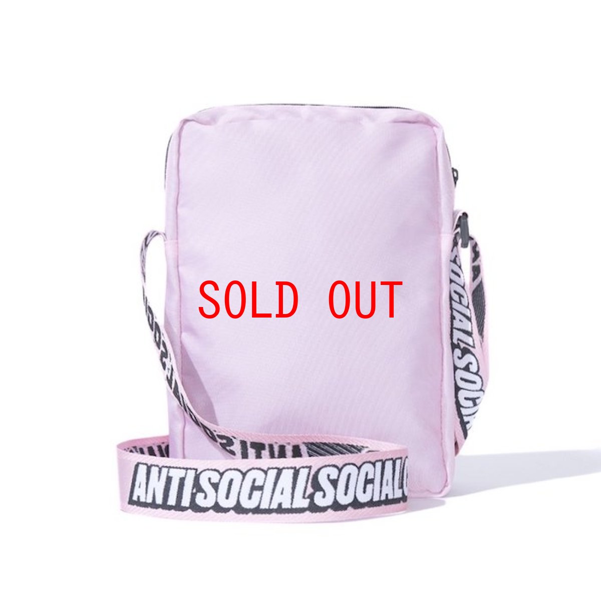 画像2: Anti Social Social Club(アンチ ソーシャル ソーシャル クラブ)Side Logo Mini Pouch Pink Logo ロゴ サイド ミニ ポーチ (2)