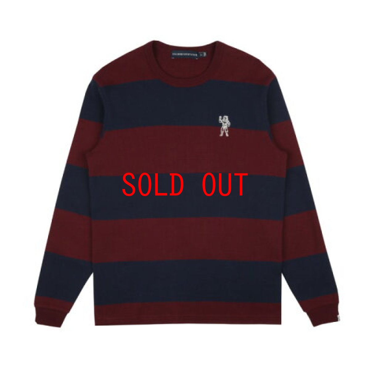 画像1: Billionaire Boys Club (ビリオネアボーイズクラブ)Striped Thermal L/S Tee サーマル ワッフル Tシャツ (1)