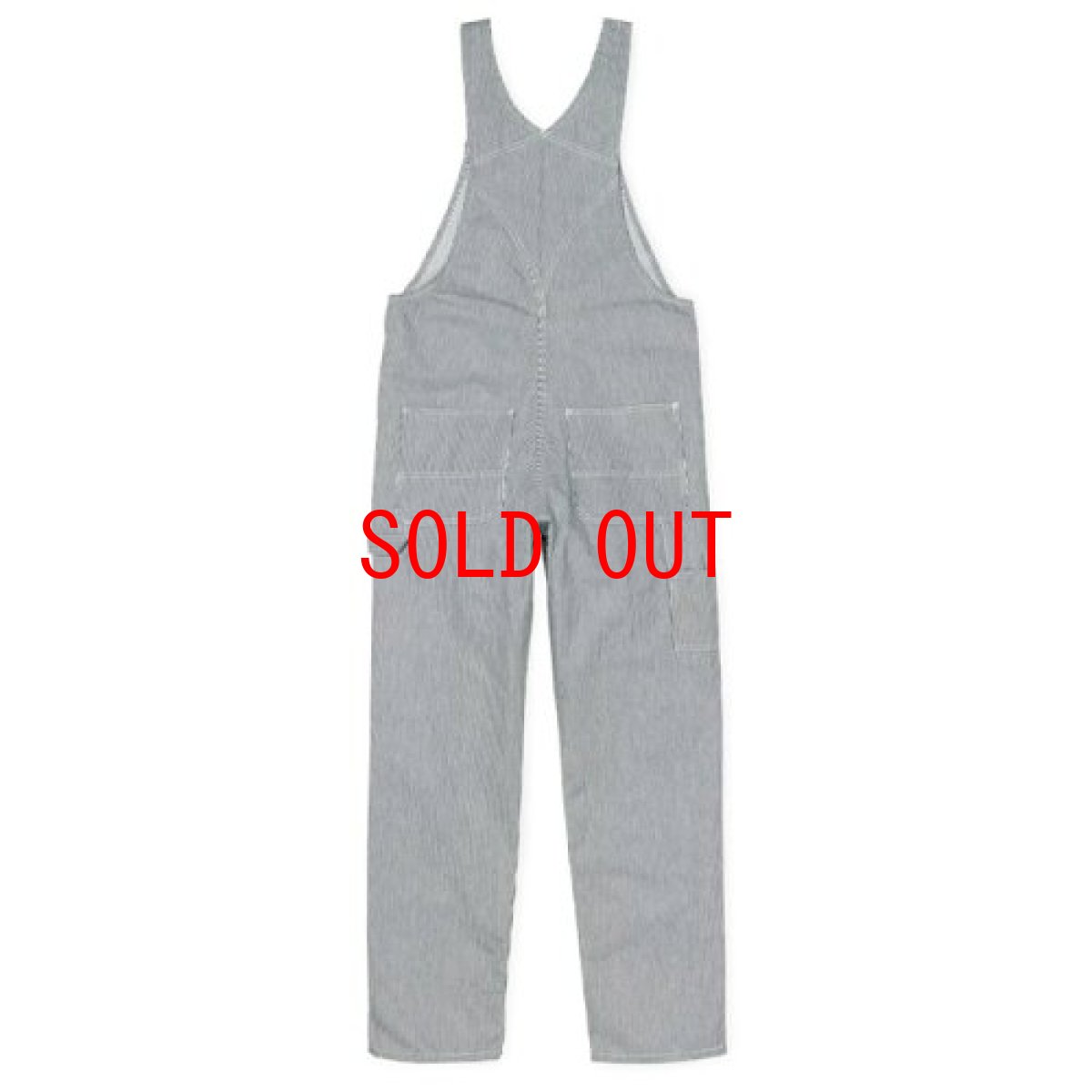 画像3: Bib Overall Blue White Hickory Stripe オーバーオール ヒッコリー ストライプ (3)