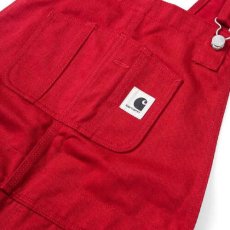 画像4: Bib Overall Straight Blast Red ウィメンズ レディース ビブ オーバーオール レッド (4)