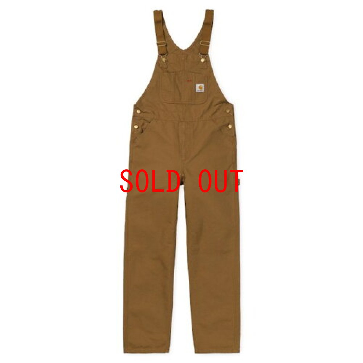 画像2: Bib Overall Hamilton Brown ビブ オーバーオール ハミルトン ブラウン キャンバス ダック (2)
