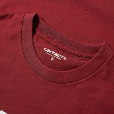 画像3: College Logo S/S Tee cranberry. カレッジ ロゴ 半袖 Tシャツ (3)