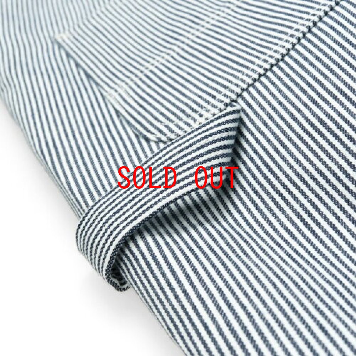 画像4: Bib Overall Blue White Hickory Stripe オーバーオール ヒッコリー ストライプ (4)