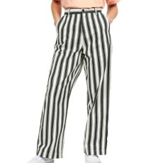 画像1: W` Cardony Stripe Pants Black White ブラック ホワイト ウィメンズ レディース Relaxed Straight (1)