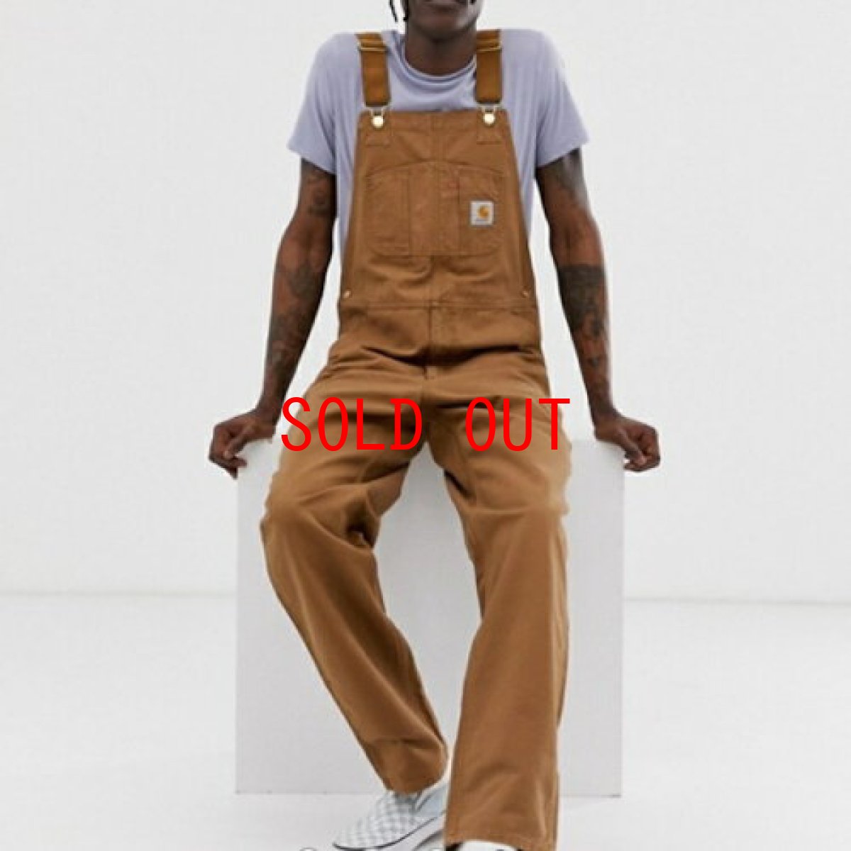 画像1: Bib Overall Hamilton Brown ビブ オーバーオール ハミルトン ブラウン キャンバス ダック (1)