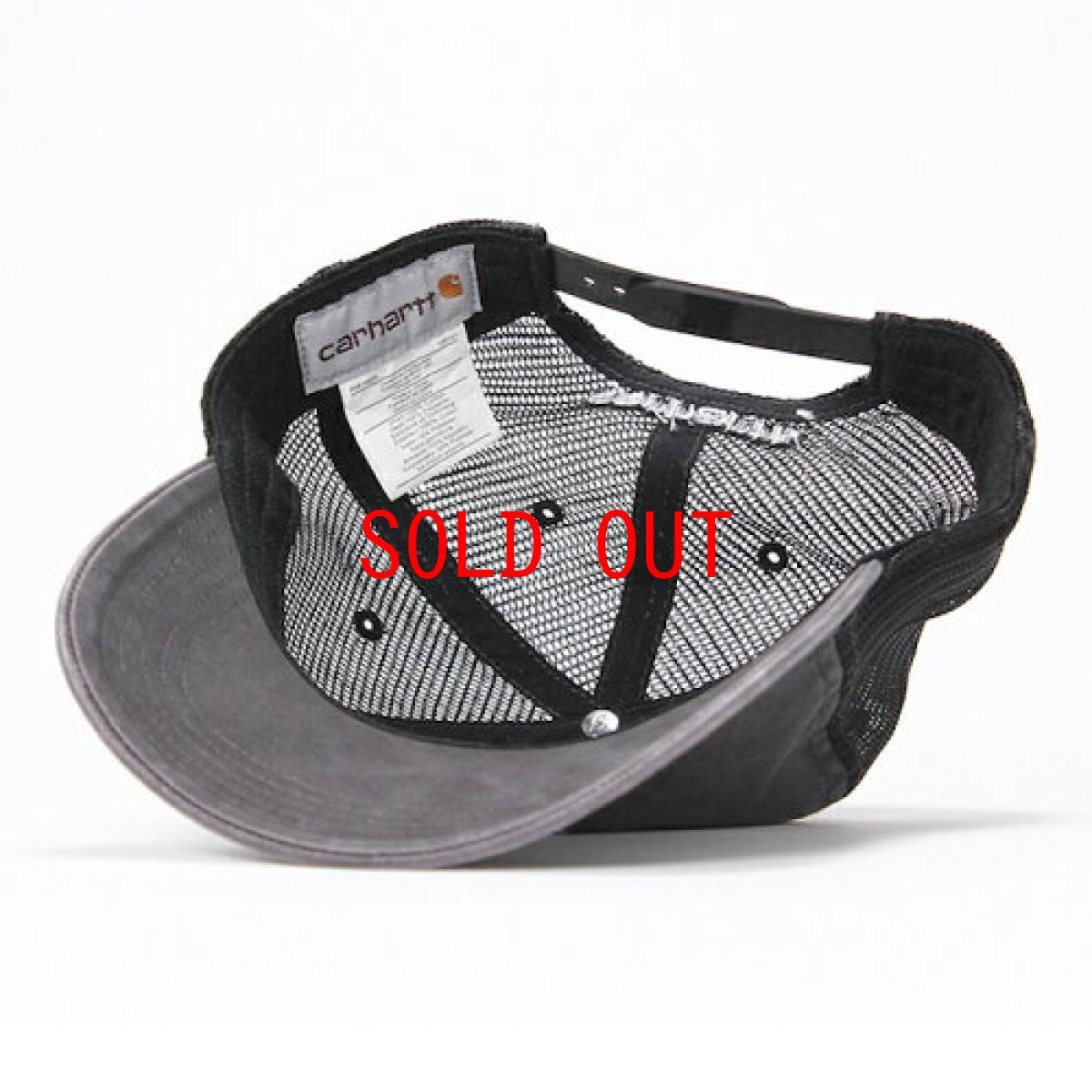 画像4: Logo mesh Cap Wash Black ロゴ メッシュ キャップ (4)