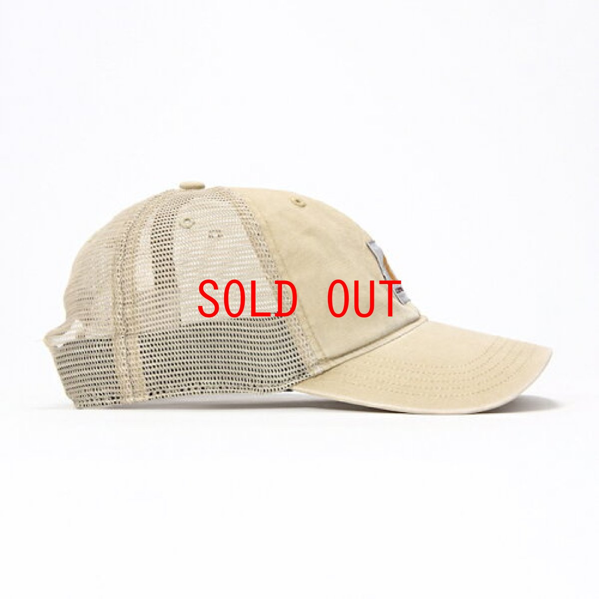 画像4: Logo mesh Cap Wash Khaki Wash Black ウォッシュ ロゴ メッシュ キャップ (4)