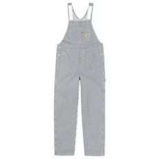 画像2: Bib Overall Blue White Hickory Stripe オーバーオール ヒッコリー ストライプ (2)