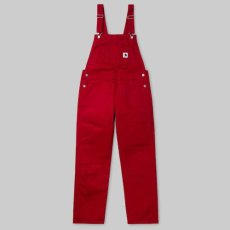 画像2: Bib Overall Straight Blast Red ウィメンズ レディース ビブ オーバーオール レッド (2)