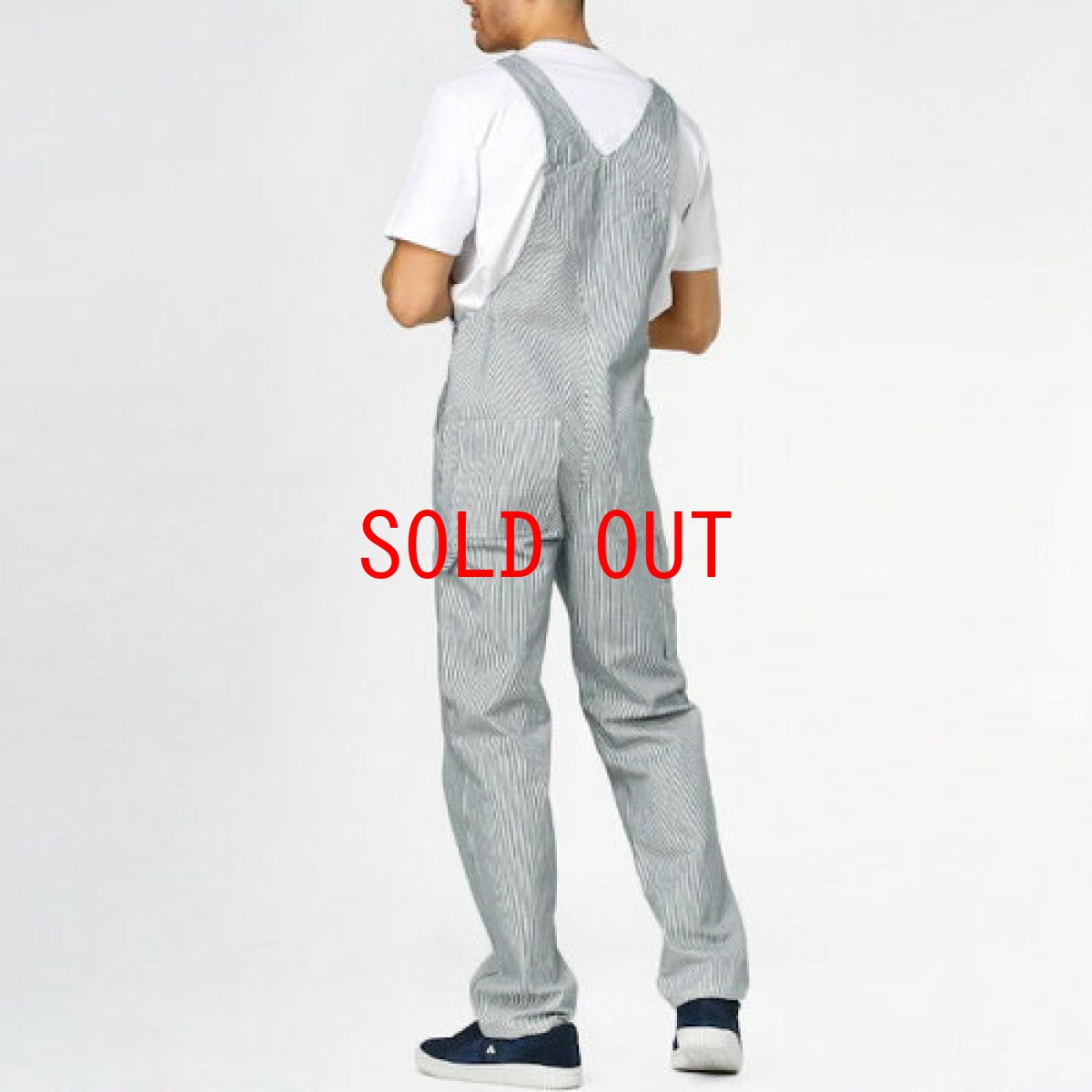 画像5: Bib Overall Blue White Hickory Stripe オーバーオール ヒッコリー ストライプ (5)