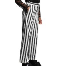 画像3: W` Cardony Stripe Pants Black White ブラック ホワイト ウィメンズ レディース Relaxed Straight (3)