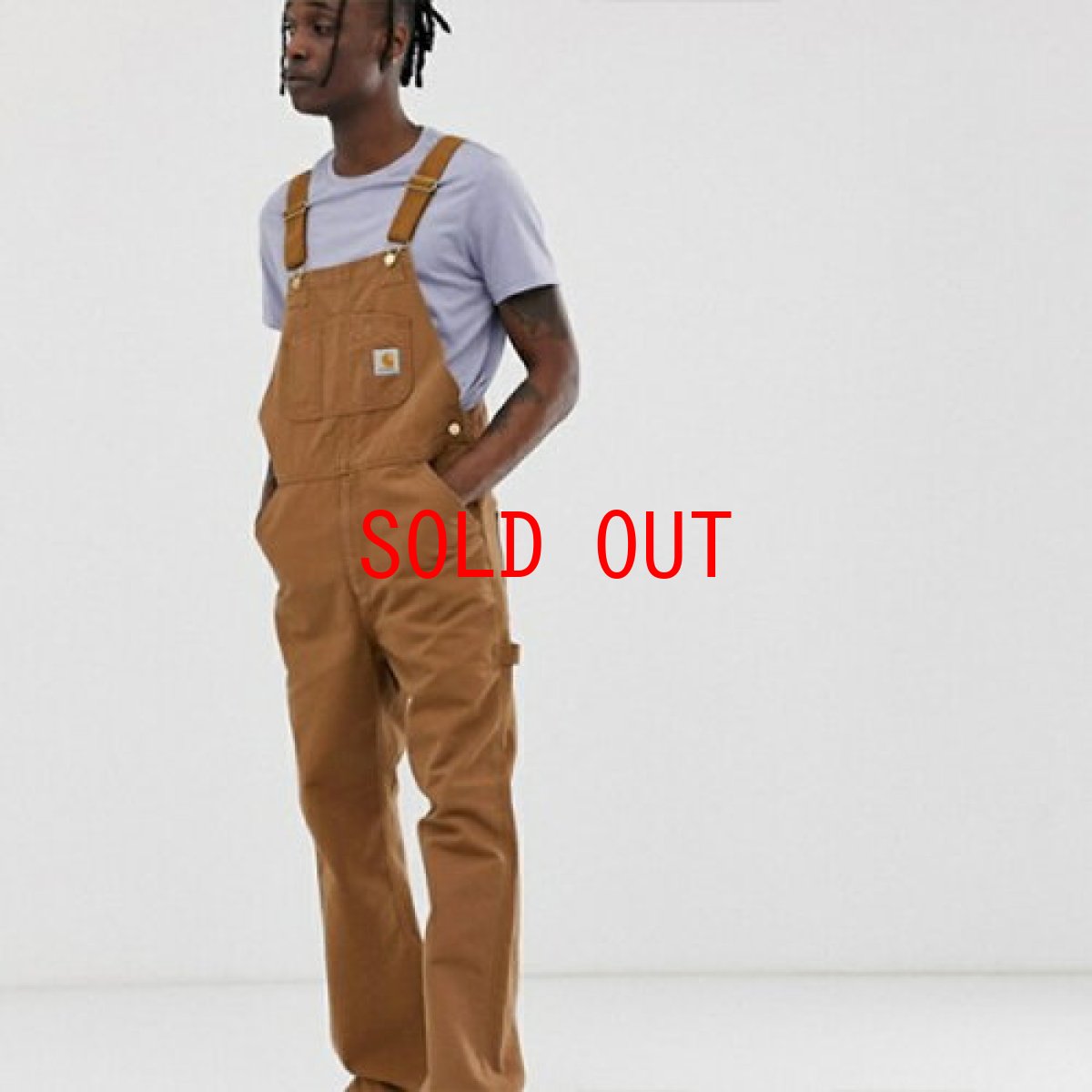 画像4: Bib Overall Hamilton Brown ビブ オーバーオール ハミルトン ブラウン キャンバス ダック (4)