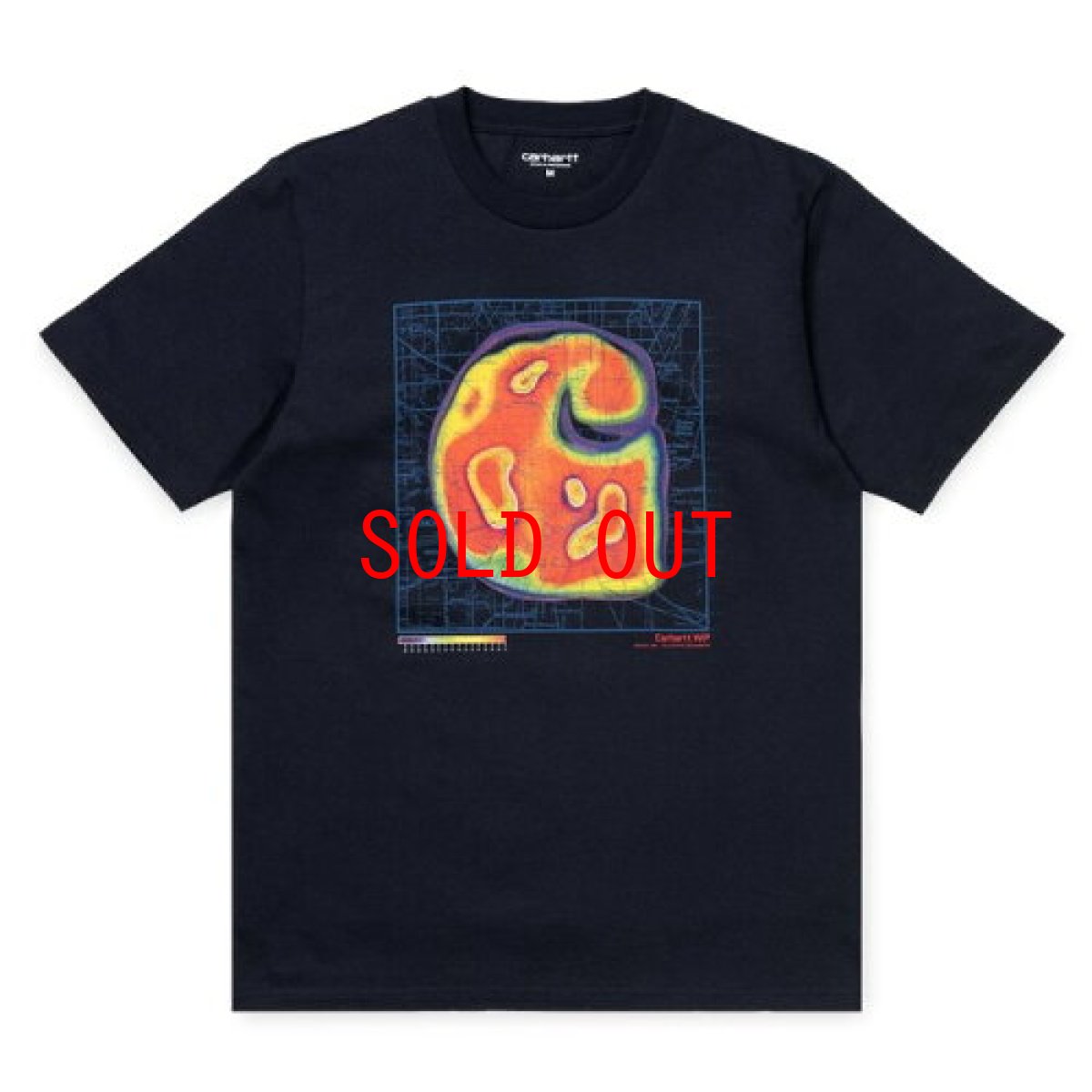 画像2: Heatmap S/S Tee Black 赤外線 半袖 Tシャツ (2)