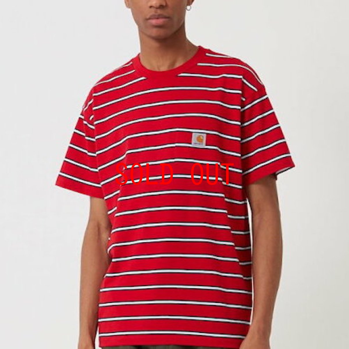 画像1: Carhartt WIP(カーハート ワークインプログレス) Houston Pocket S/S Tee T-Shirt Red  半袖 Tシャツ (1)