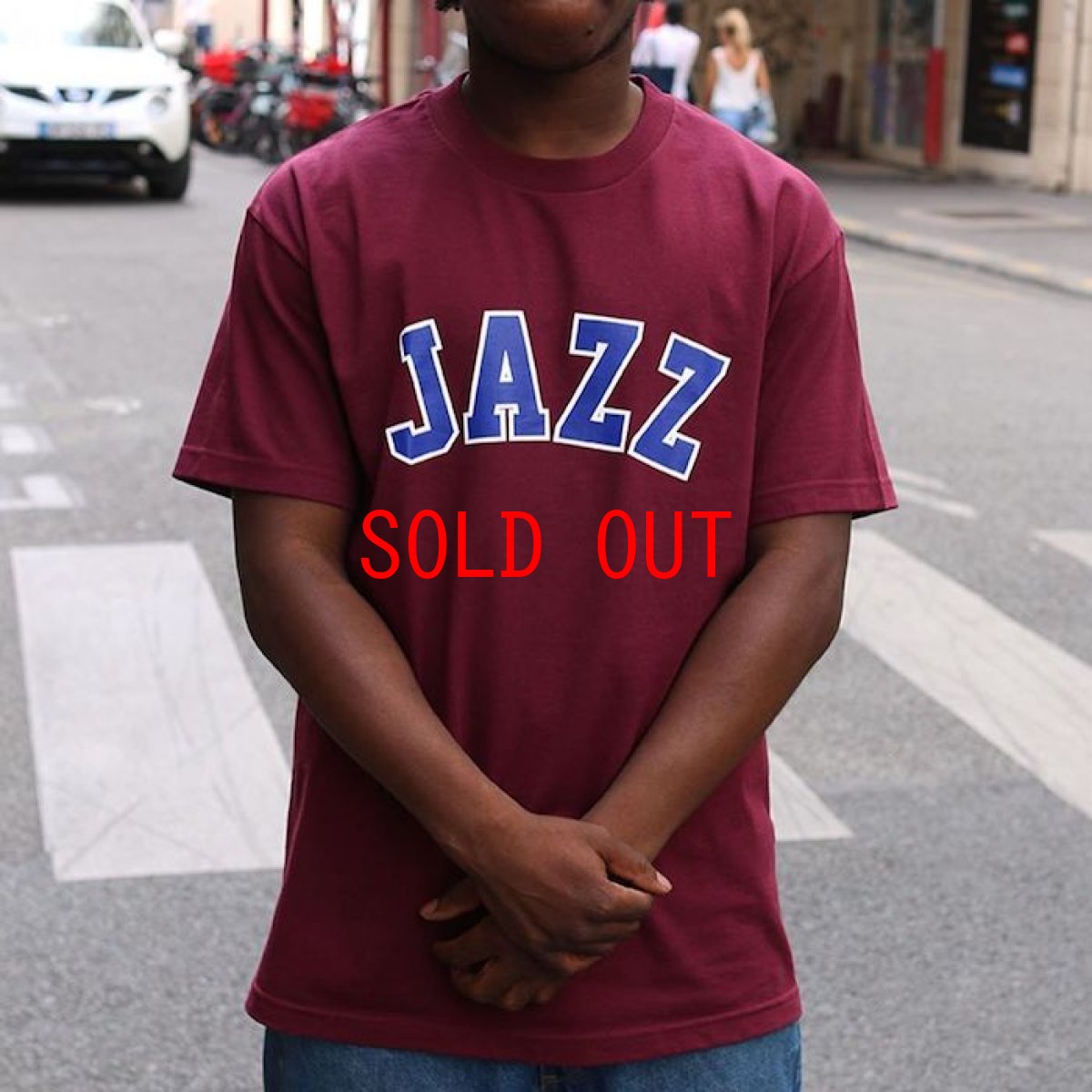 画像5: Jazz Logo S/S Tee Burgundy バーガンディー Tシャツ (5)