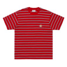 画像2: Carhartt WIP(カーハート ワークインプログレス) Houston Pocket S/S Tee T-Shirt Red  半袖 Tシャツ (2)