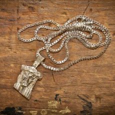 画像3: Golden Gilt(ゴールデン・ギルト) Mini Jesus Chain Silver Necklace ネックレス シルバー 64cm jewelry ジーザス チェーン (3)