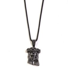 画像1: Golden Gilt(ゴールデン・ギルト) Mini Jesus Chain Gun Black Necklace ネックレス ブラック 64cm jewelry ジーザス チェーン (1)