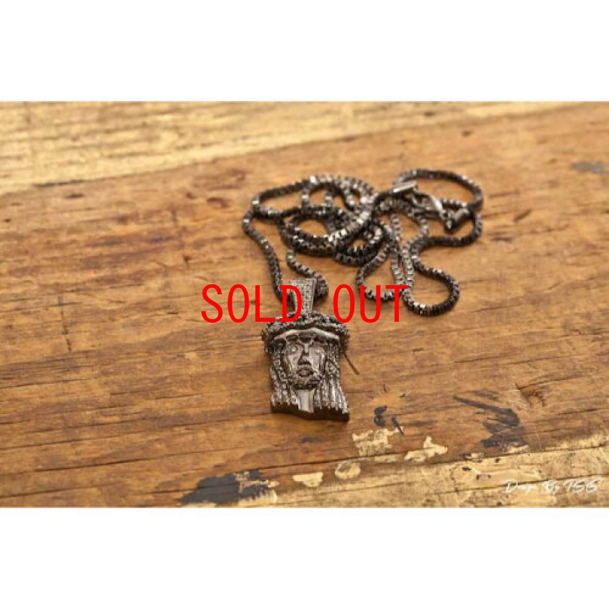 画像2: Golden Gilt(ゴールデン・ギルト) Mini Jesus Chain Gun Black Necklace ネックレス ブラック 64cm jewelry ジーザス チェーン (2)