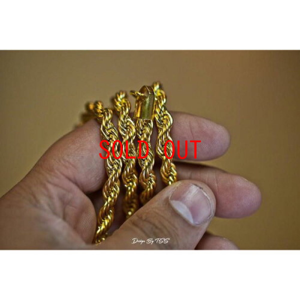 画像3: Rope Chain Gold Necklace ネックレス ゴールド 66cm 76cm jewelry ロープ チェーン (3)