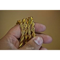 画像3: Rope Chain Gold Necklace ネックレス ゴールド 66cm 76cm jewelry ロープ チェーン (3)