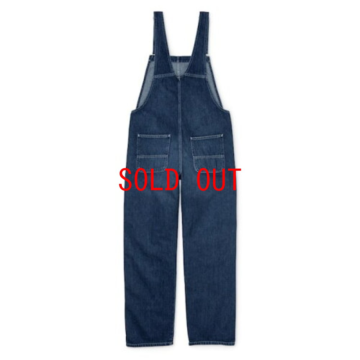 画像3: Bib Overall Straight Blue dark stone washed indigo デニム インディゴ ウィメンズ (3)