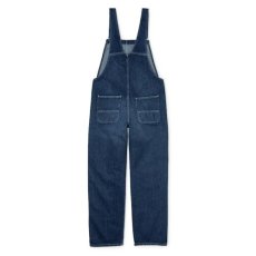 画像3: Bib Overall Straight Blue dark stone washed indigo デニム インディゴ ウィメンズ (3)