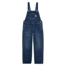 画像2: Bib Overall Straight Blue dark stone washed indigo デニム インディゴ ウィメンズ (2)