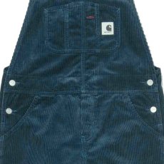 画像3: Bib Overall Straight Blue Coventry Corduroy, 8 Wales, 9.7 oz ウィメンズ (3)