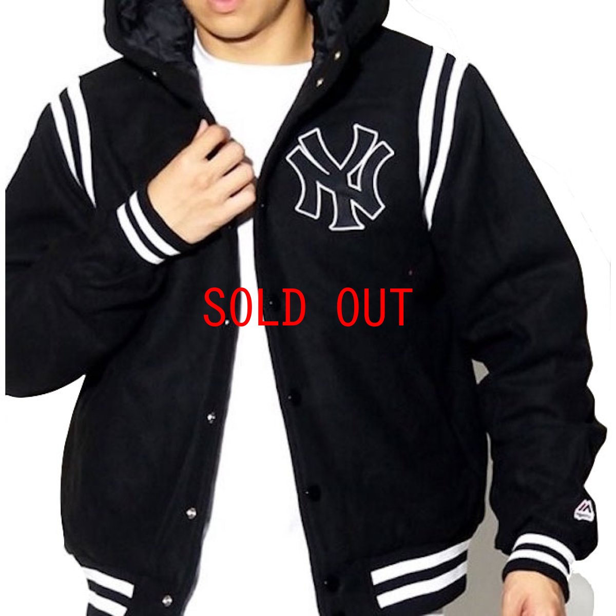 画像4: Majestic(マジェスティック) New York Yankees Hooded Stadium Jacket ニューヨーク ヤンキース フード スタジアム ジャケット (4)