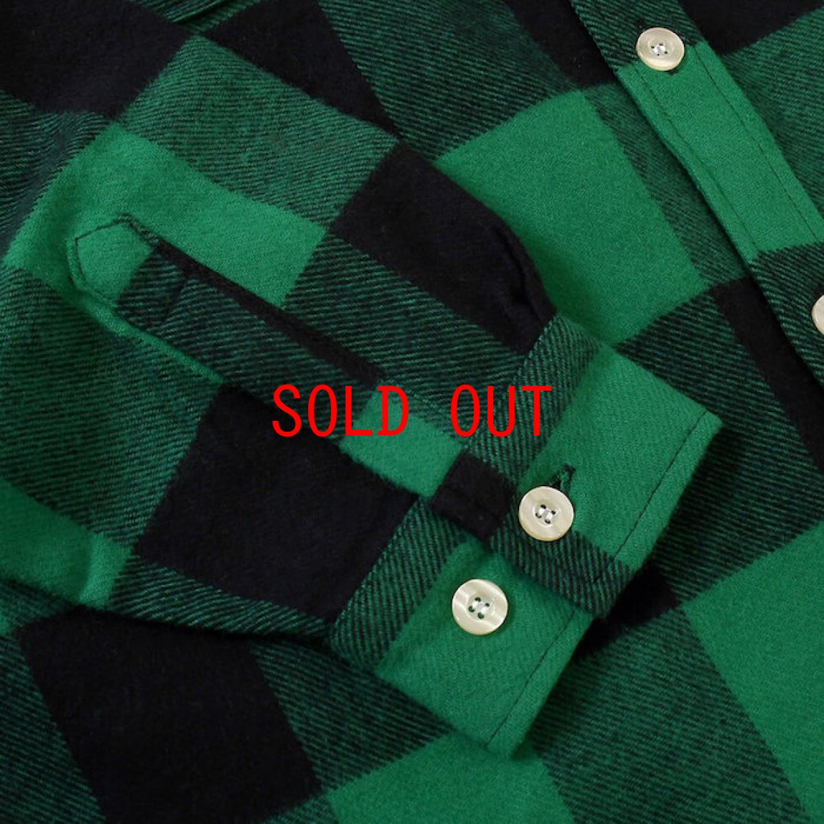 画像8: Lafayette(ラファイエット) × CLUB SAKENOMITAI ラファイエット さけのみたい SAKE NOMITAI PLAID FLANNEL SHIRT ネルシャツ GREEN グリーン (8)