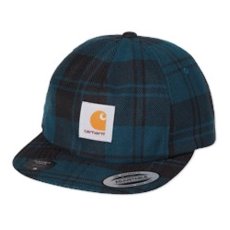 画像2: pulford Cap Wine Red Blue Check チェック パネル　キャップ　帽子 (2)