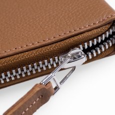 画像5: Leather Midi Zip Wallet Camo Black Brown ジップ レザー コンパクト 革 財布 (5)