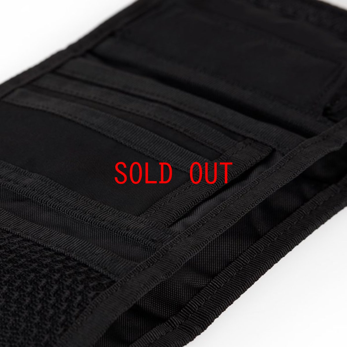 画像5: Ashtone Wallet Olive Green Camo Woodland Black Orange ブラック カモ 迷彩 折りたたみ 財布 コインポケット カードケース ミリタリーラベル ナイロン 財布 (5)