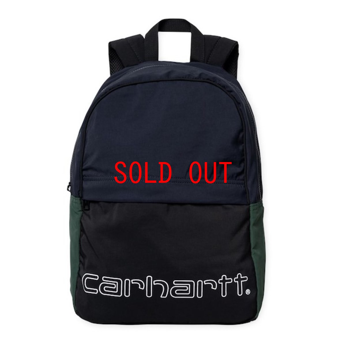 画像1: Carhartt WIP(カーハート ワークインプログレス) Terrce Back Pack Cardinal Dark Navy White Bag Colorblock カラーブロック 切替 バッグ カバン 鞄 (1)