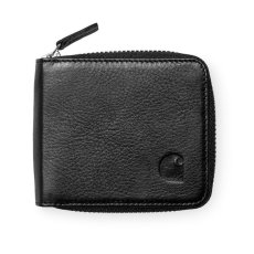 画像2: Leather Midi Zip Wallet Camo Black Brown ジップ レザー コンパクト 革 財布 (2)