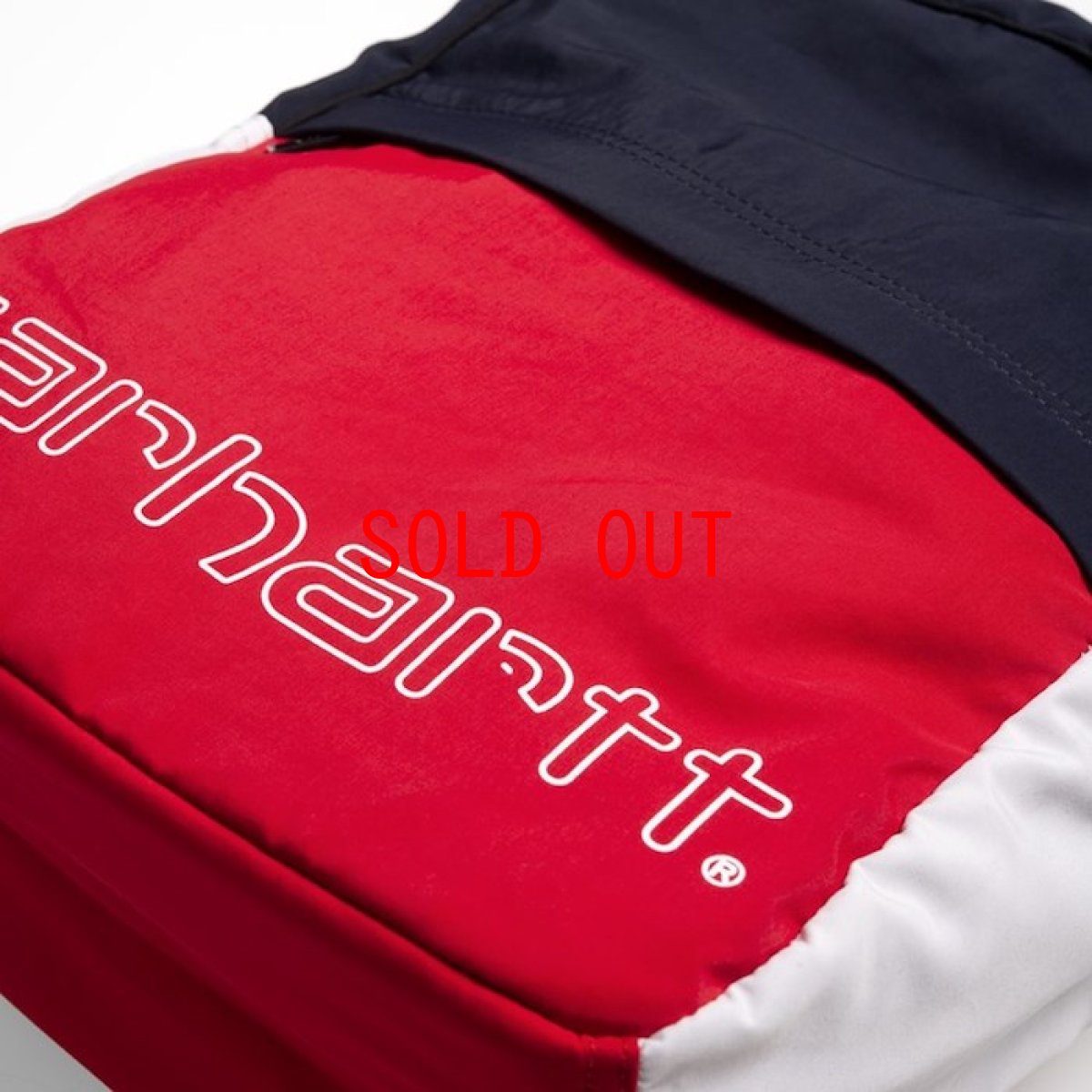 画像6: Carhartt WIP(カーハート ワークインプログレス) Terrce Back Pack Cardinal Dark Navy White Bag Colorblock カラーブロック 切替 バッグ カバン 鞄 (6)