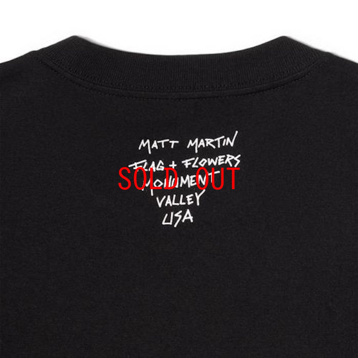 画像4: Matt Martin Flags Tee Mountain Black 半袖 Tシャツ (4)