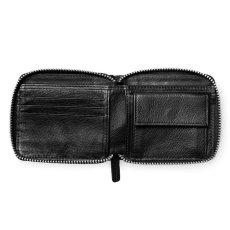 画像3: Leather Midi Zip Wallet Camo Black Brown ジップ レザー コンパクト 革 財布 (3)