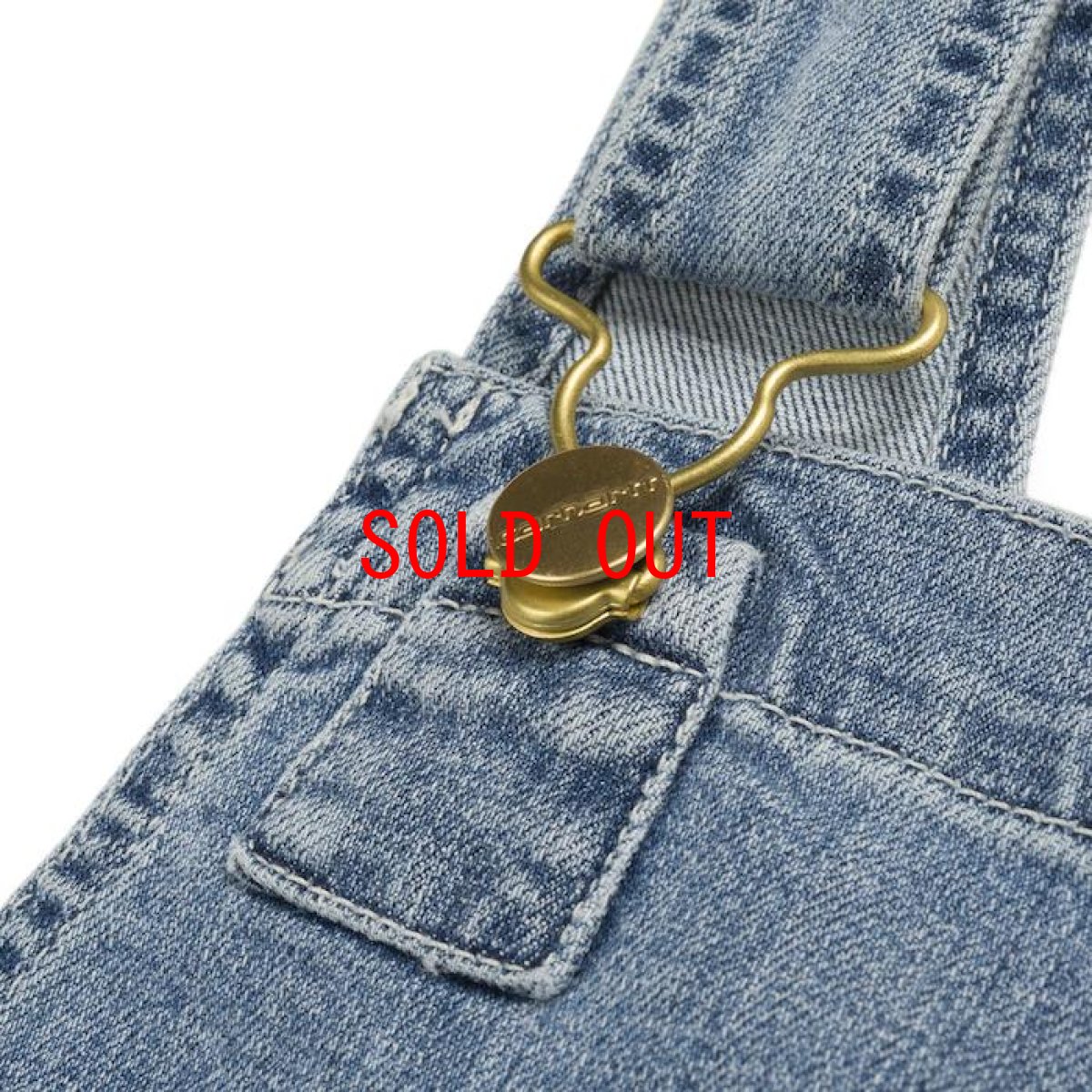 画像6: Bib Overall Blue Light Stone Washed  レディース オーバーオール Womens  (6)