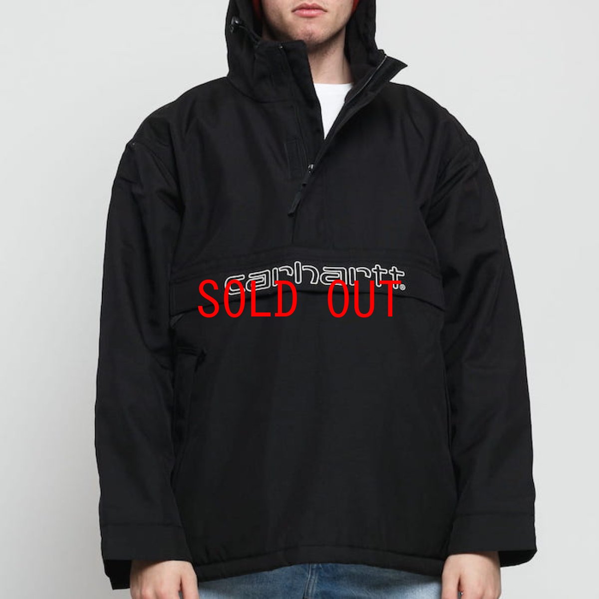 画像5: Visner Pullover Nylon Jacket Black プルオーバー ナイロン フリース ライナー ジャケット (5)