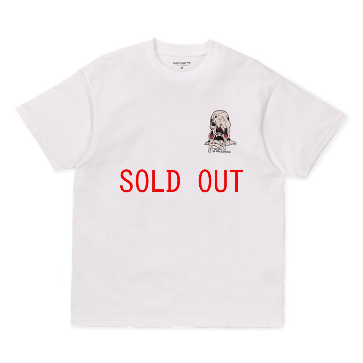 画像1: Horror Tee WhiteT-Shirt ホラー ロゴ 半袖 Tシャツ (1)