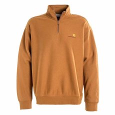 画像2: Half Zip Sweat Shirts Hamilton Brown ハーフジップ プルオーバー スウェット フーディー スエット (2)