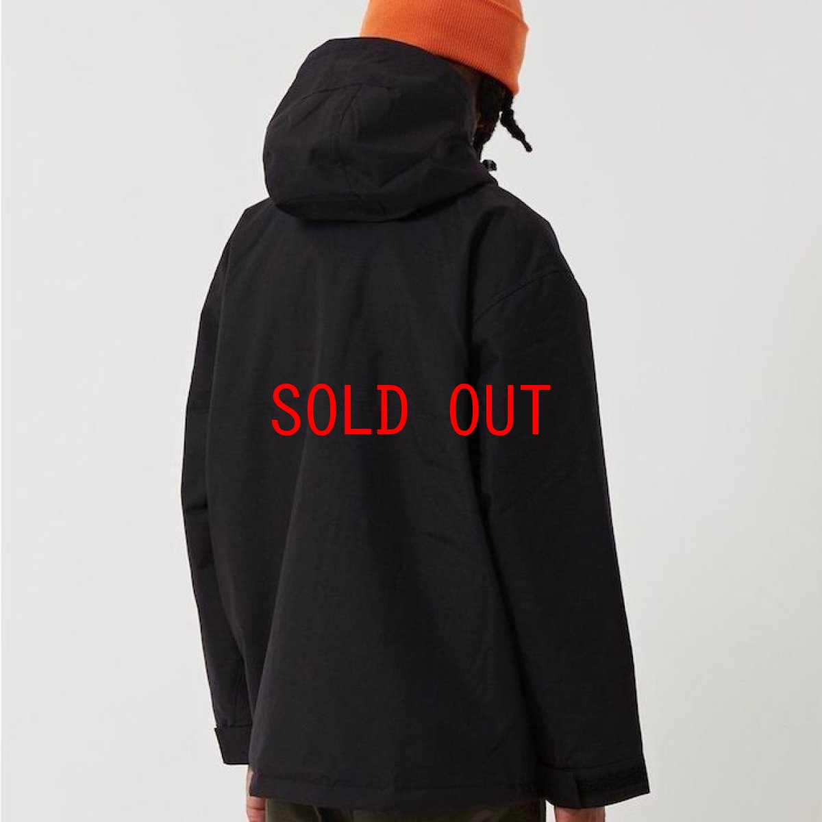 画像3: Visner Pullover Nylon Jacket Black プルオーバー ナイロン フリース ライナー ジャケット (3)