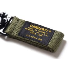 画像4: Carhartt WIP (カーハート ワークインプログレス)Military Keyholder Key Loop Ring Adventure Green Black ミリタリー グリーン ブラック スクリプト ロゴ キーホルダー (4)