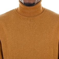 画像2: Turtle Neck Sweater Knit Brown セーター タートルネック ニット (2)